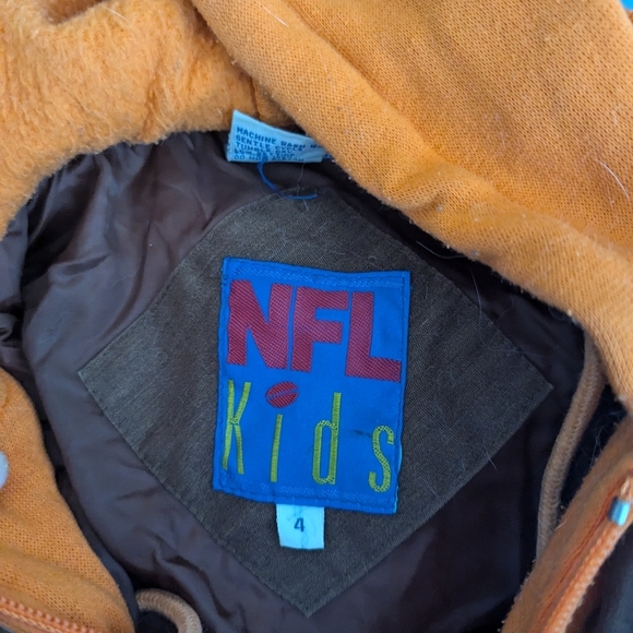 Vintage NFL Kids Cleveland Browns Hoodie Coat Size 4 - Picture 5 of 6